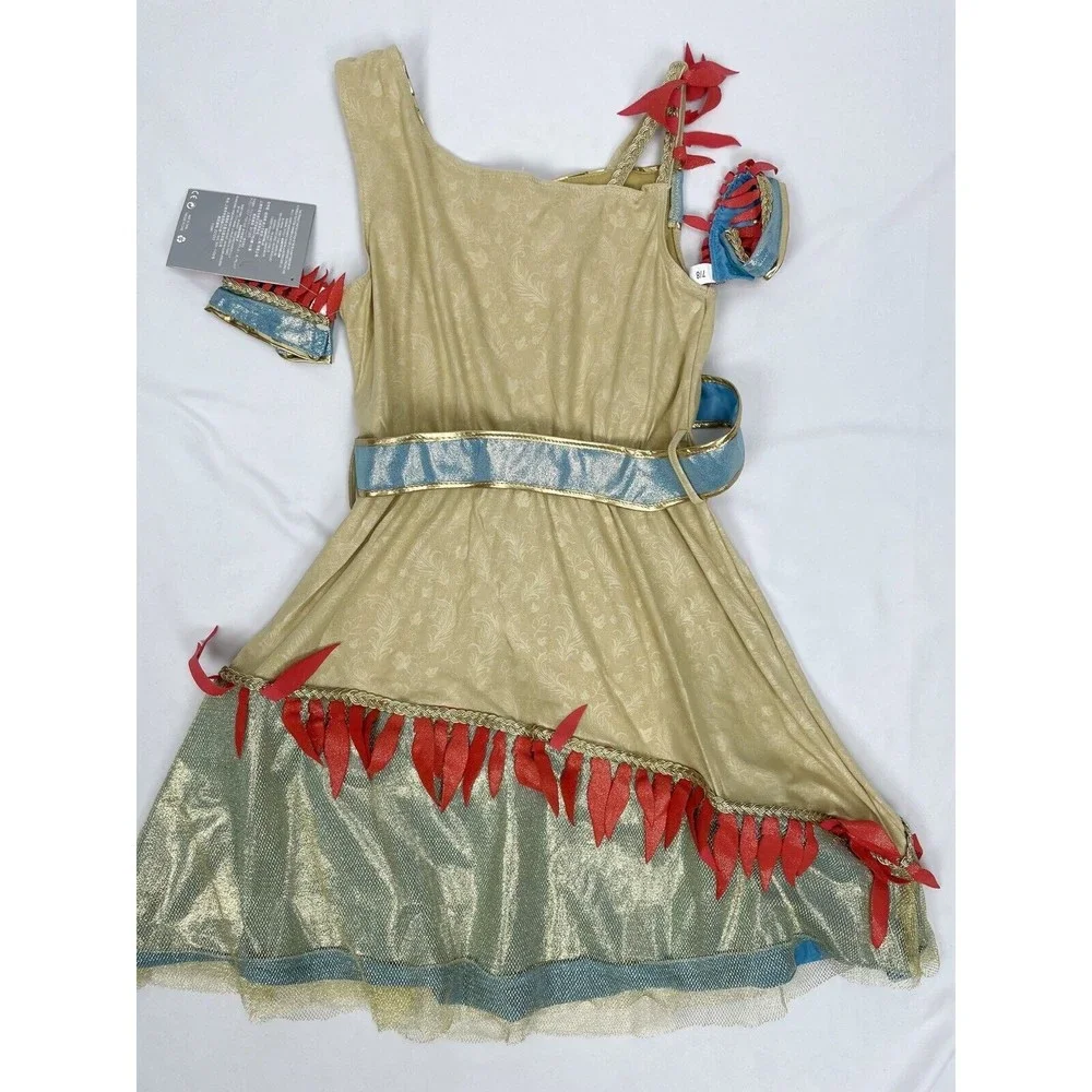 NWT Disney Store Girls Pocahontas‎ Costume Dress Up 7/8 - Picture 5 of 5